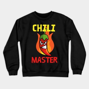 Chili Master Hot Spicy Chef Cook Crewneck Sweatshirt